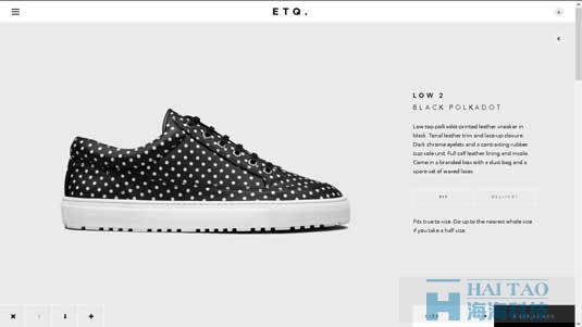 footwear label ETQ