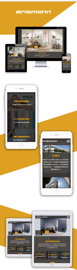 最新的家居網(wǎng)頁(yè)設(shè)計(jì)作品,德國(guó) Erismann家居網(wǎng)站建設(shè)案例